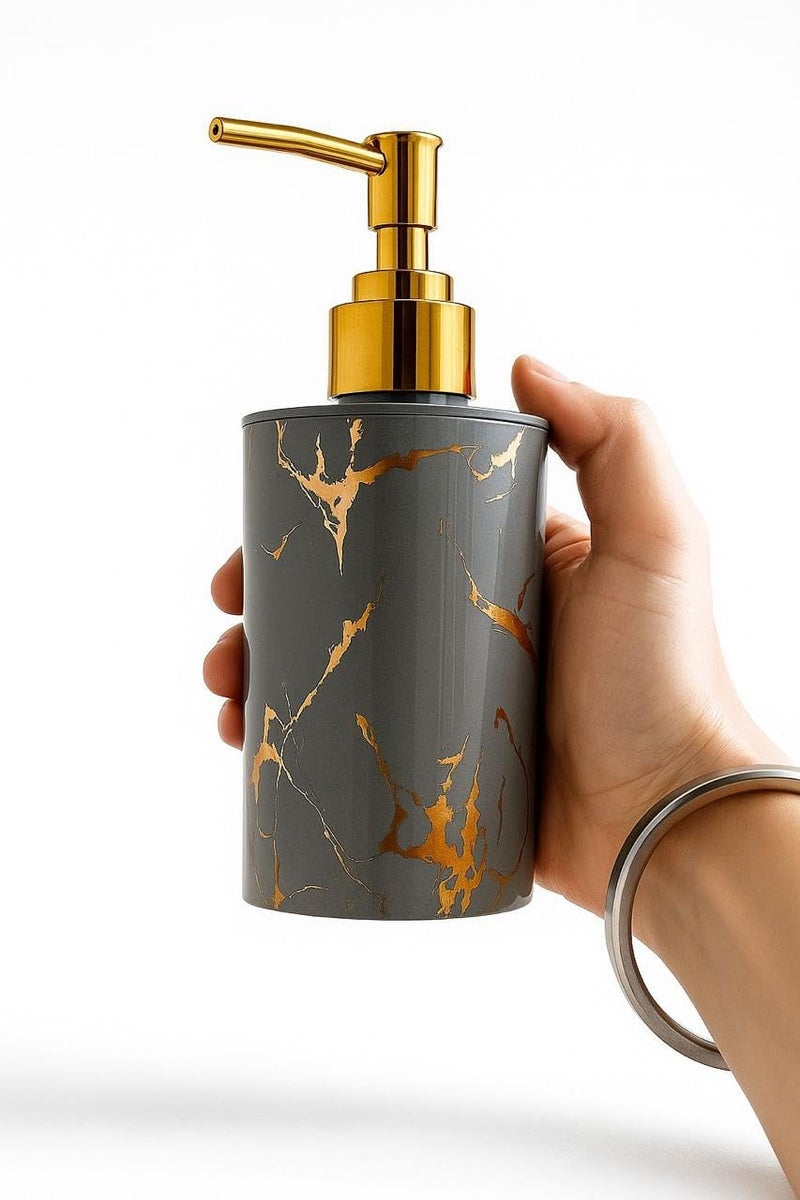 Emoh Roced Refillable Liquid Soap Dispenser. Unbreakable Plastic Dispenser for Sanitizer Lotion Shampoo. Handwash Bottle for Kitchen, Bathroom, Shower, Wash Basin, Sink - 250ML (Grey, Pack of 3) - Image 5