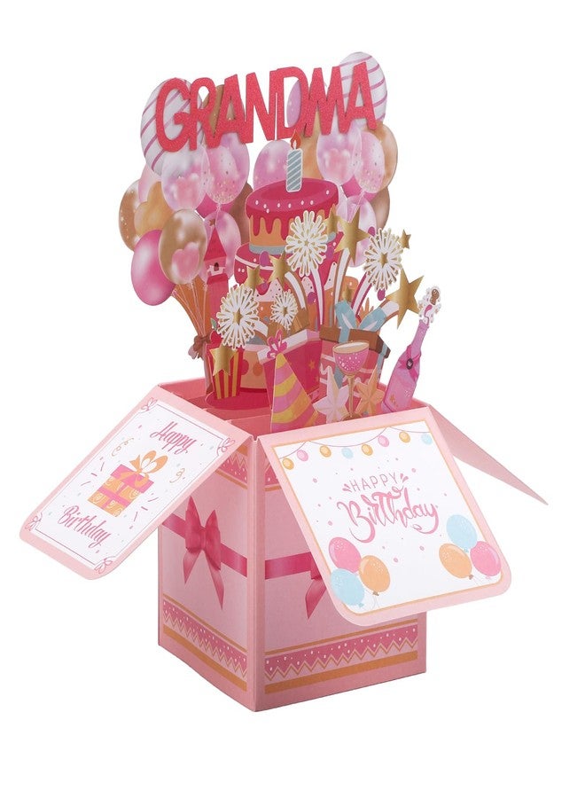 Gosknor Happy Birthday Grandma Pop up Card, Colorful Popup Mothers Day Birthday Greeting Card with Envelope Great Grandma Birthday Gifts Best Nana Gifts Creative Gift Idea for Grandma - Image 1