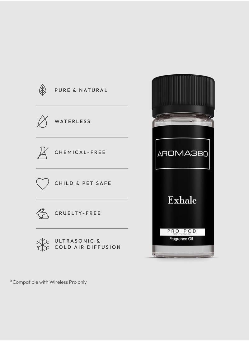 Exhale Pro-Pod Oil Blend - Hotel Inspired for Luxury Essential Oil Diffusers - Aromatherapy Scent Diffuser Oil - Lavender, Eucalyptus, and Lemon