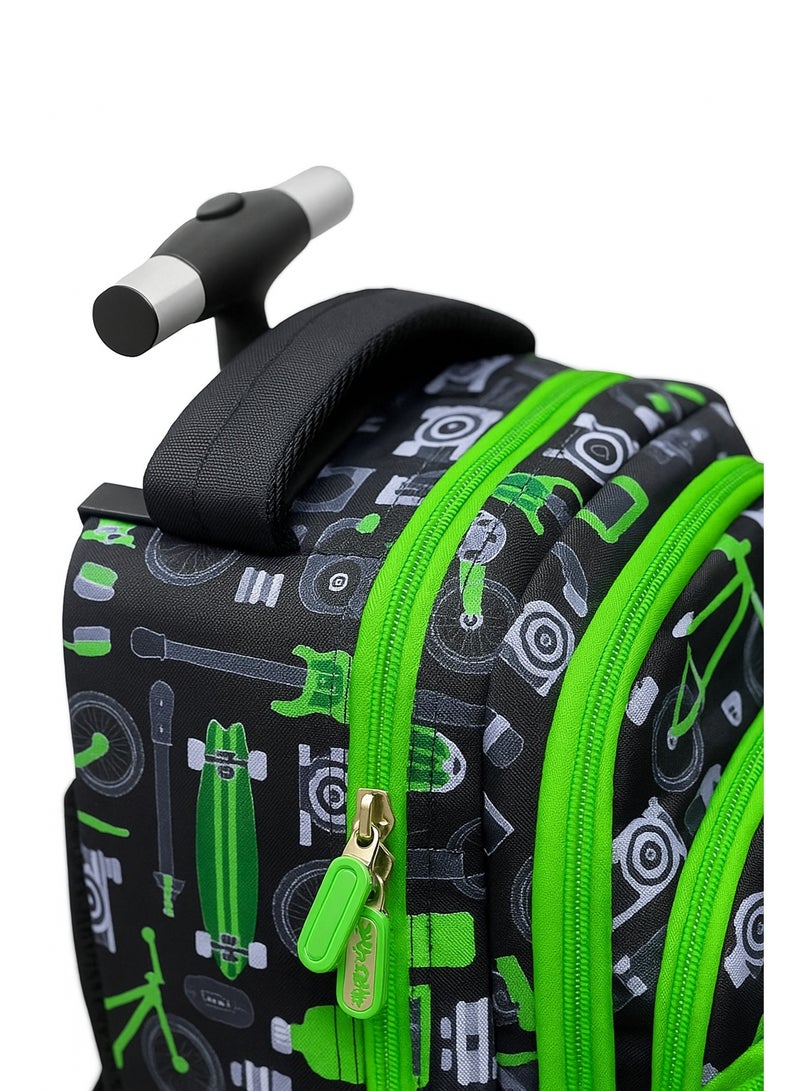 AODASI Trolley School Bag, School Bags for Girls and boys Trolley Bag for Kids Travel Bag Trolley Luggage backpack multi useful , 16 inch - Image 4