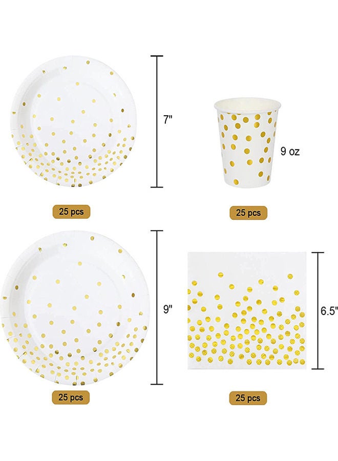 إسكدنيا طقم أدوات مائدة يمكن استخدامها مرة واحدة  فقط مكون من 200 قطعة - Image 3