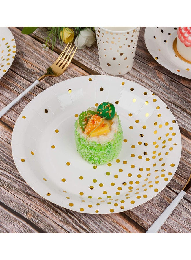 إسكدنيا طقم أدوات مائدة يمكن استخدامها مرة واحدة  فقط مكون من 200 قطعة - Image 5