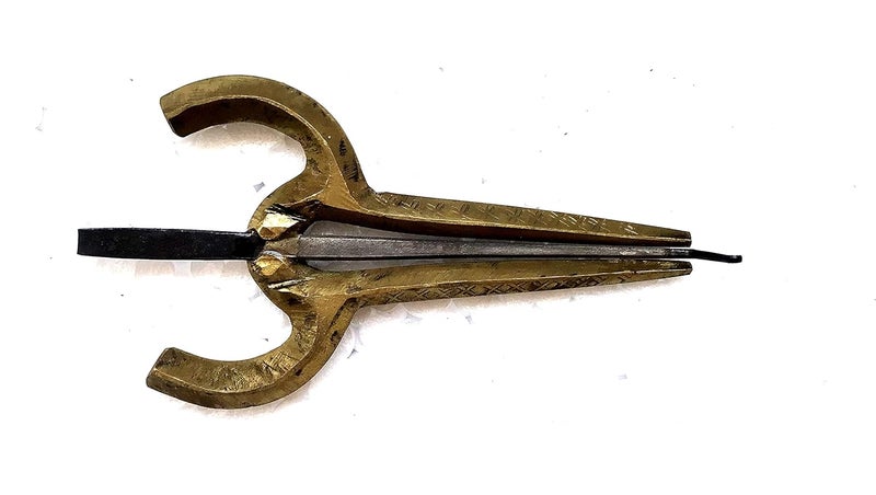Vadyam Jews Harp Round open Professional Brass Morchang Jawharp Folk Musical Instrument - Image 2