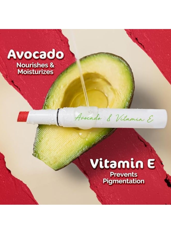 Mamaearth Moisture Matte Longstay Lipstick with Avocado Oil & Vitamin E for 12 Hour Long Stay - 07 Raspberry Scarlet - 2 g - Image 4