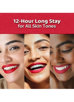Mamaearth Mamaearth Moisture Matte Longstay Lipstick with Avocado Oil & Vitamin E for 12 Hour Long Stay - 07 Raspberry Scarlet - 2 g  - Image 5