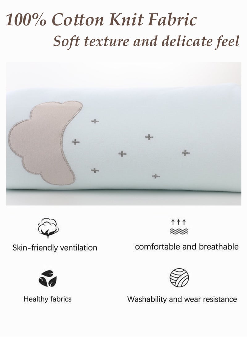 Thin Pure Cotton Embroidery KidsQuilt, Natural Cotton Filling BreathableSkin-Friendly Lightweight Comforter,All Season Use For Toddler Baby120x150cm - Image 5
