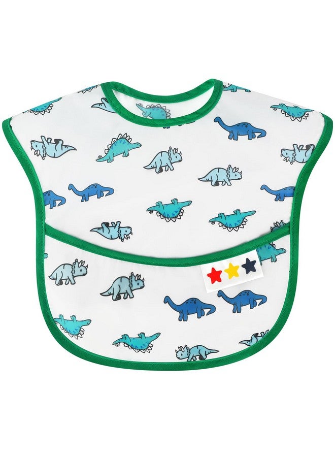 Accmor 4 Pack Baby Bibs, Waterproof Sleeved Bibs Smock for Toddler Baby Girls Boys Smock Eating Feeding - Image 2