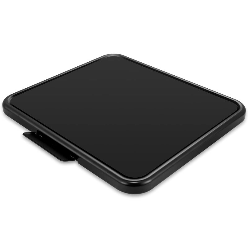 SERMICLE Kitchen Appliance Sliding Tray,Coffee Maker Rolling Tray Under Cabinet Appliance Organizer Toaster Blender Air Fryer Stand Mixer Countertop Storage Moving Slider (Steel, 13.8"W x 11.7"D) - Image 1