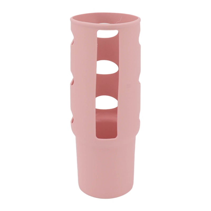 Cup Protector Sleeve Slip Resistant All Wrapped Detachable Silicone Water Cup Boot for 30oz Cups Light Pink - Image 5