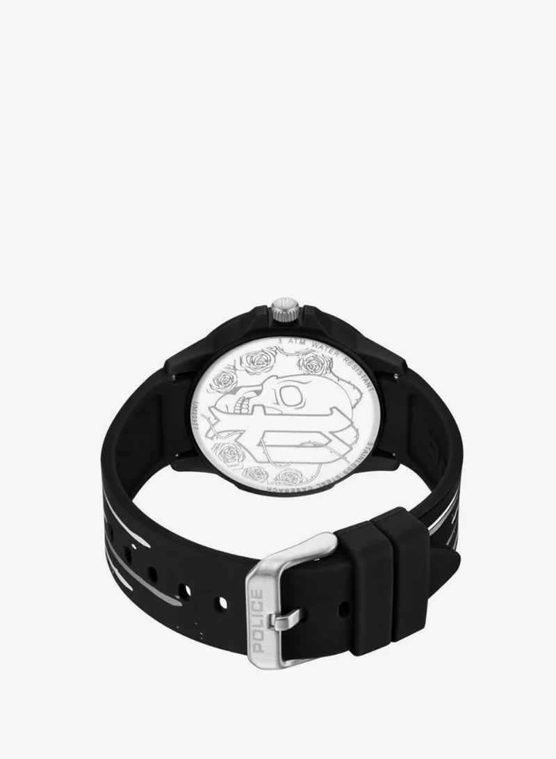 Police  Sketch Watch Unisex Black Dial And Black Silicone Strap  | Best Price UAE