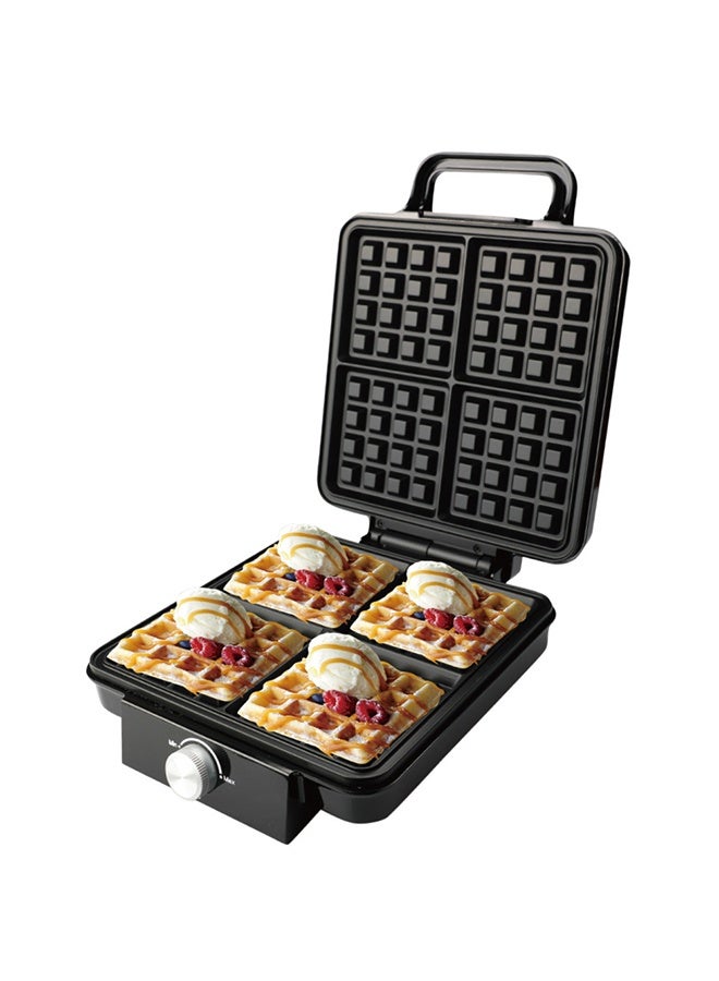 AKANE Electric Waffle Maker 1500W with Adjustable Temperature – 4-Slice Non-Stick Belgian Waffle Iron with Dual-Sided Heating, Teflon Plates, Family Size Breakfast Waffle Machine for Home Use - Image 1