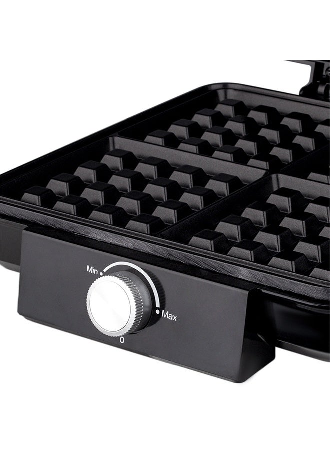 AKANE Electric Waffle Maker 1500W with Adjustable Temperature – 4-Slice Non-Stick Belgian Waffle Iron with Dual-Sided Heating, Teflon Plates, Family Size Breakfast Waffle Machine for Home Use - Image 4