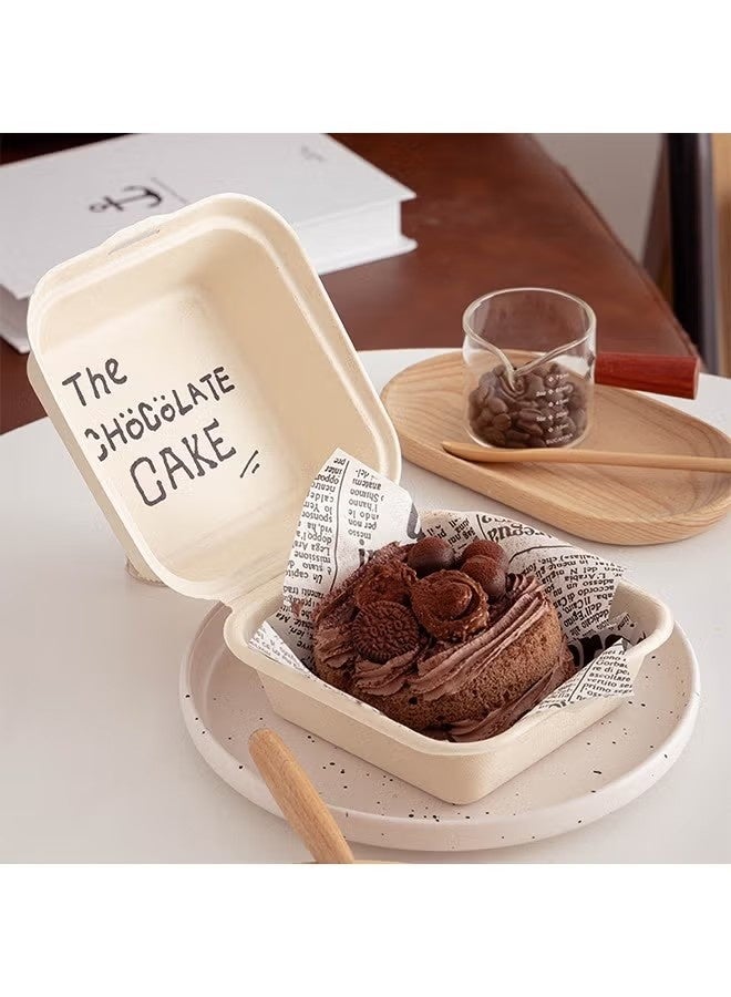 إيليلي ٥٠ قطعة من علب الكيك، علب البودينغ والفطائر، علب تغليف البسكويت، علب هدايا، علب حفلات الزفاف وأعياد الميلاد، علب سندويشات وهامبرغر وعلب غداء - Image 4