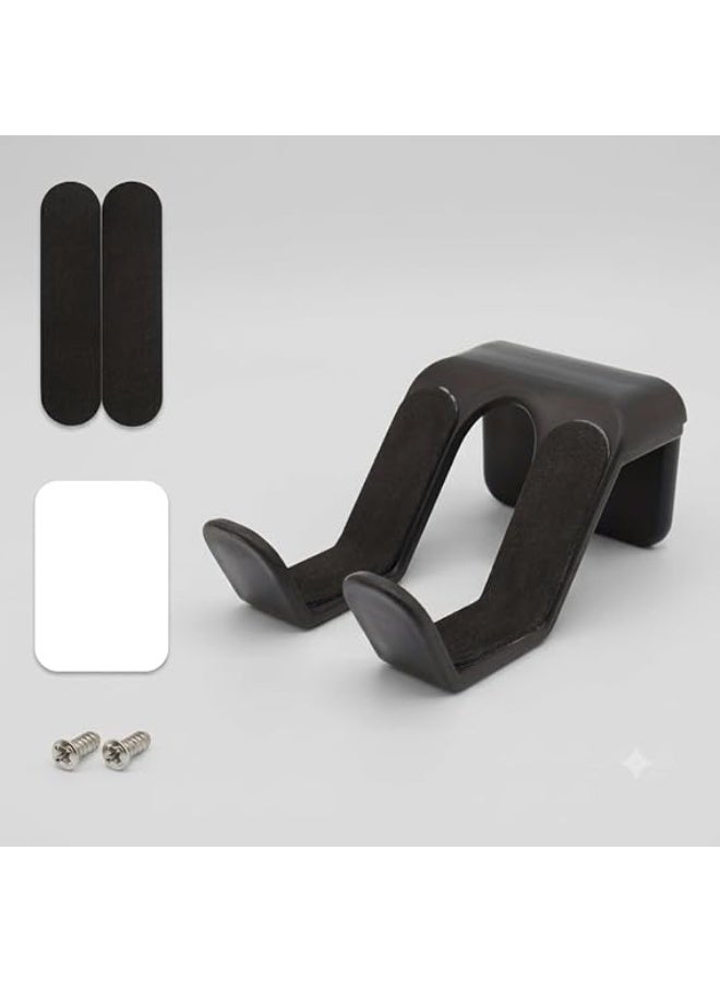 Controller & Headphone Hanger Mount, Under Desk Hook Holder, Black, 1 Piece - Image 2