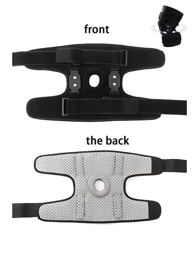 ATRJSZ Women and Men Decompression Knee Brace, Adjustable Support for Knee Pain for Pain Relief Meniscus Tear Running Workout (Black) - Image 2