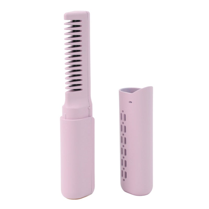 Cordless Mini Hair Straightener: 2 In 1 Functionality, 3 Adjustable Temperature Settings, Anti Scald Design - Quick Heat Wireless Flat Iron Brush for Travel, Home On The Go Styling - Image 4