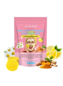 Turmeric Koji Acid Cleansing Pads for Face- Kojic Acid and Turmeric Cleansing Pads for Dark Spots, Acne, Exfoliator and Oil, Improve Dull Skin Tone and Enhance Skin Luster,60PCS - pzsku/Z28B8E123BACC489CD9FDZ/45/_/1728626473/b1e038ac-1e73-425a-87d7-42338a8e635f