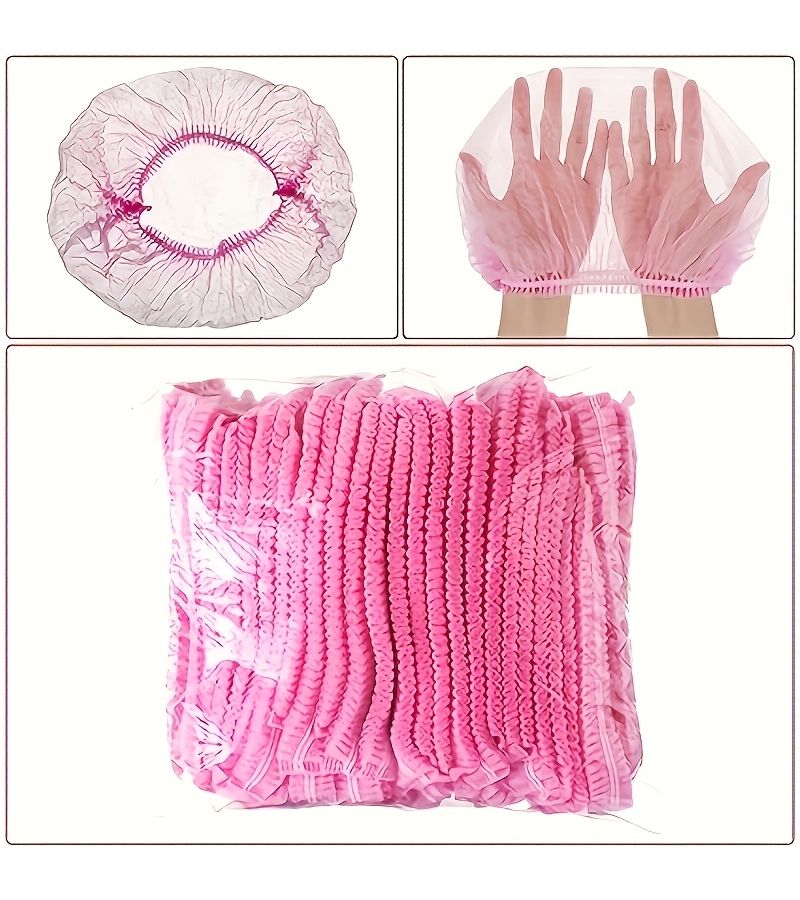 29pcs Disposable Black Hairnet Fluffy Cap Bulk Elastic Dust Cover - Image 5