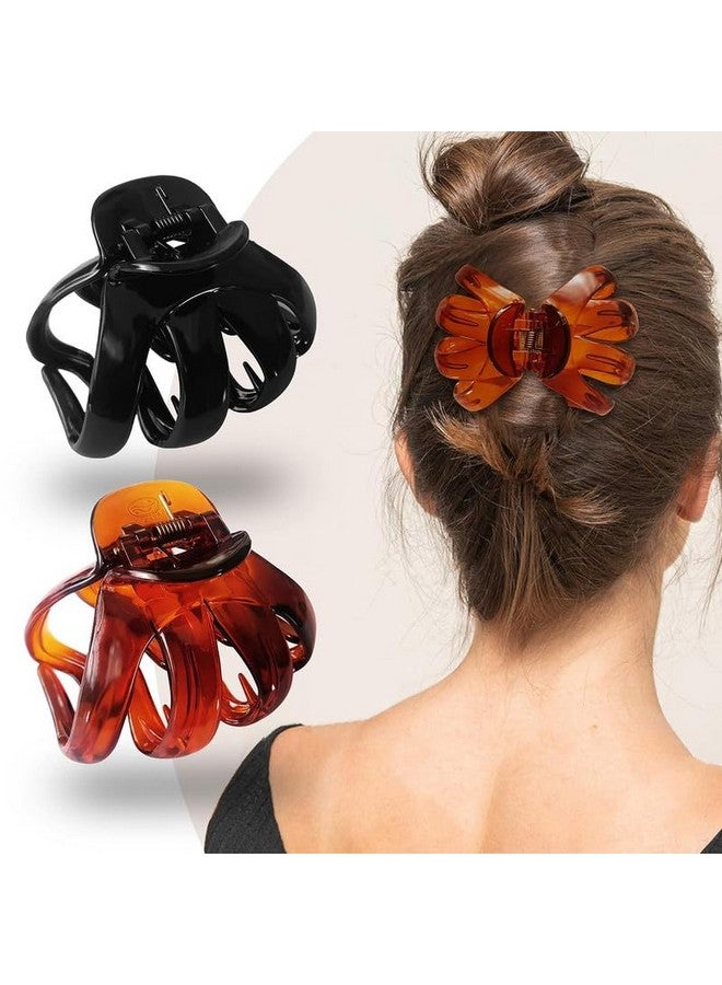 CHRONEX 2PCS Korena Butterfly Hair Clip Hair Clamps | Claw |Acrylic Plastic, Hair Extension, Hair Clips & Hair Claw for Womens & Girls