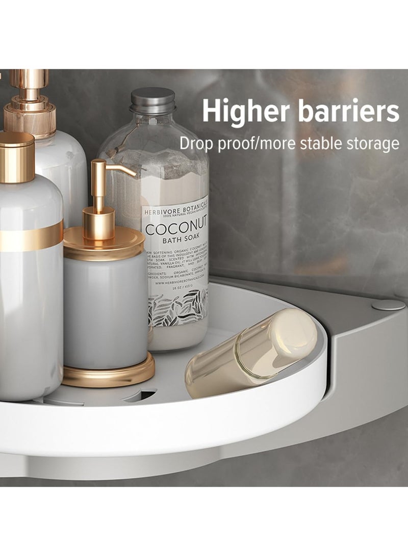 general Corner shower racks, shower organisers, 360° swivel corner shower racks, wall-mounted shower racks without drilled holes for bathrooms, dormitories and kitchens - Image 5