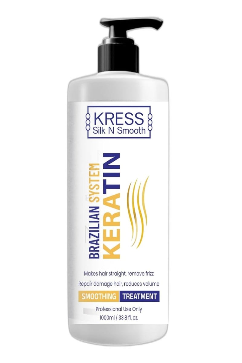 Kress Keratin Hair Smoothning Treatment For Damage Hair And Frizzy Hair Control 1000 - Image 1