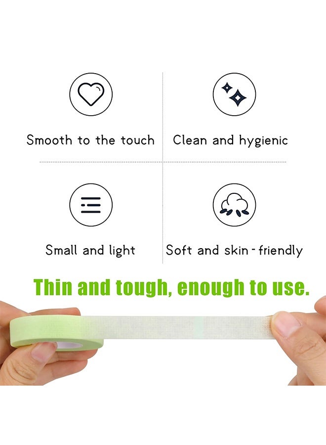 قِيرّا 6 لفات شريط تمديد الرموش، شريط تجميلي غير منسوج قابل للتنفس لمكياج العيون والآيلاينر، شريط رفع الوجه لاصق، أدوات وإكسسوارات المكياج، ألوان متعددة (وردي أخضر بنفسجي) - Image 4