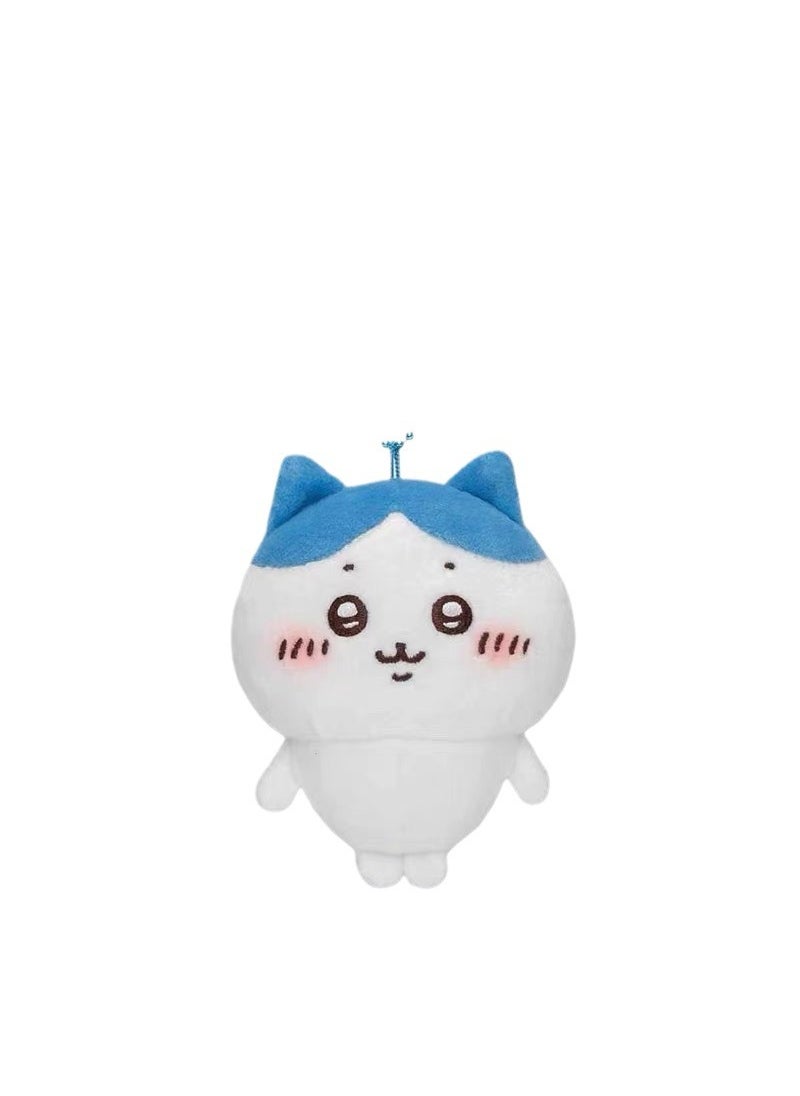 Generic - 1 x 5 pcs Chiikawa Plush Keychain Charm Blue small eight - Image 1