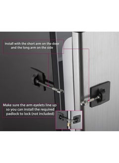Generic Guardianite Computer Security Products 2-Pack Refrigerator Lock (2-Pack, Black with Keyed Padlock)  - Image 3