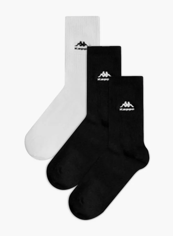 Kappa Men Crew Length Sports Socks - Set of 3