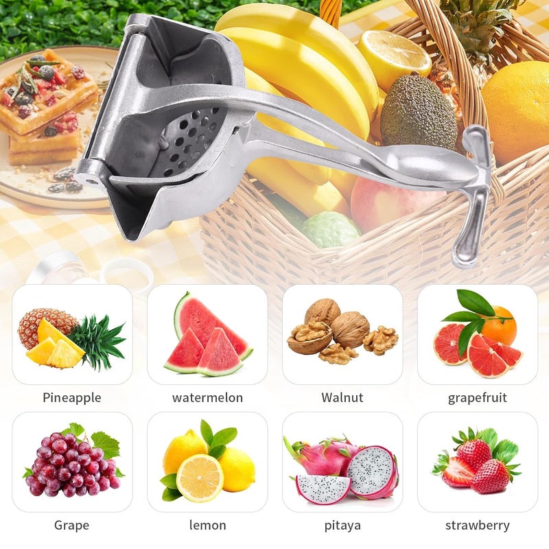 BBD kitchen shop Hirnaya Varna Manual Heavy Quality Fruit Juicer Hand Press Kitchen Aluminium Alloy with Teflon Coating Orange Lemon Lime Pomegranate Hand Juicer - Image 3