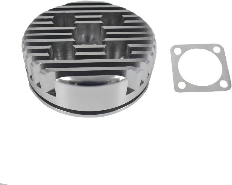 JRL رأس أسطوانة CNC لمحرك سباق 66cc/80cc (فضي) - Image 1