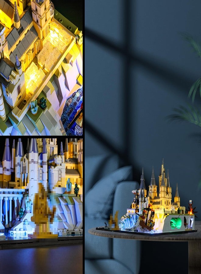 Vaodest مصباح LED من Vaodest لمجموعة Lego 76419 Castle and Grounds، تصميم وتكوين متوافق مع الموديل 76419 (مصباح LED فقط، وليس مجموعة مكعبات البناء). - Image 5