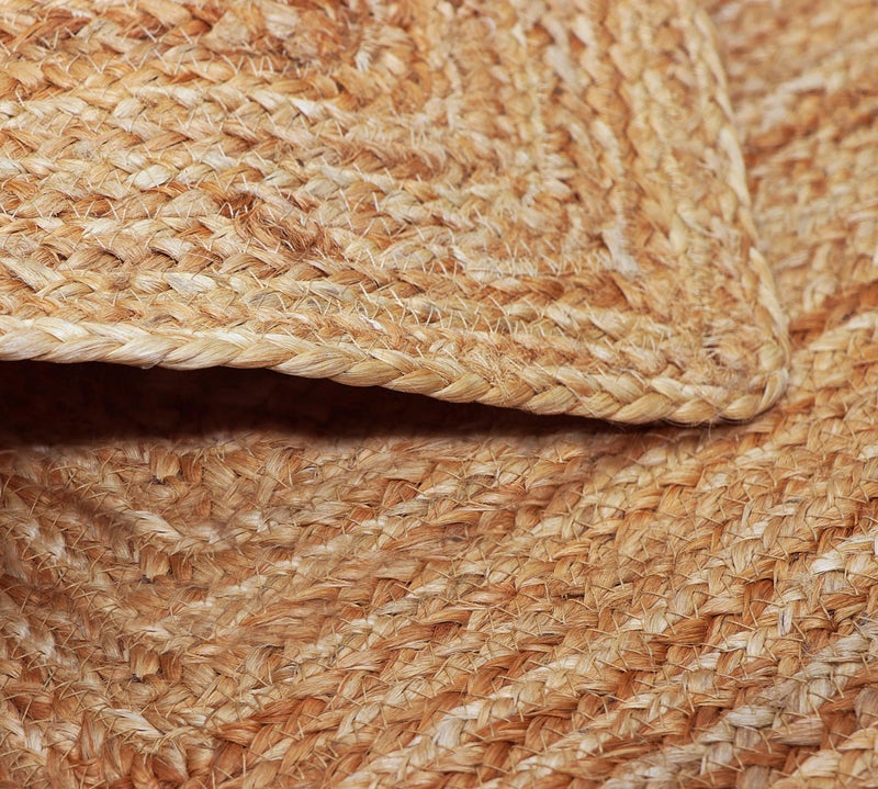 COTTON CRAFT Jute Rug - Braided 100% Jute Door Mat - Woven Neutral Reversible Small Rug - Entryway Kitchen Living Room Bedroom Bathroom Farmhouse Rustic Boho Door Mat Throw Carpet - 22x34 - Natural - Image 5