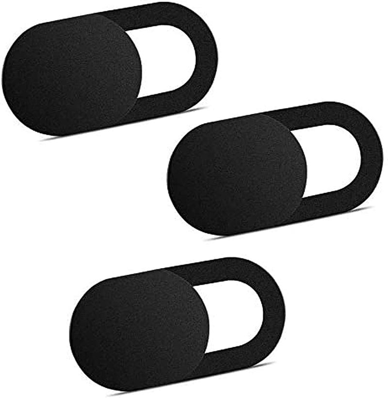STRIFF Webcam Cover Slide, Ultra Thin Laptop Camera Cover Slide Blocker for Computer MacBook Pro iMac PC Tablet (Pack of 3), Black - Image 1