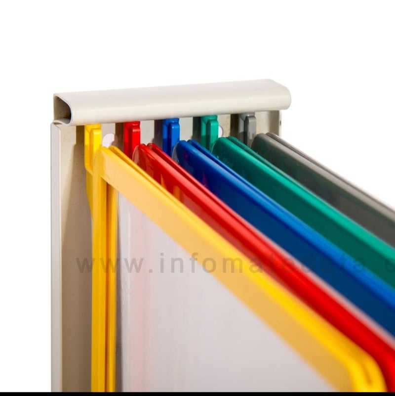 Infomate Supreme wall Hanging File Folders A4 Size with 5 Folder (Multicolored Folders) - Image 5