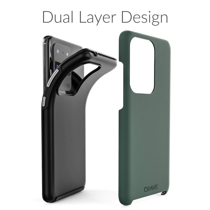 Crave Dual Guard for Samsung Galaxy S20 Ultra Case, Shockproof Protection Dual Layer Case for Samsung Galaxy S20 Ultra, S20 Ultra 5G - Forest Green - Image 4