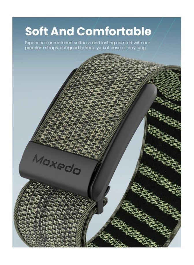 Moxedo Moxedo Fit-Weave Nylon Braided Band - Cray Green  - Image 3
