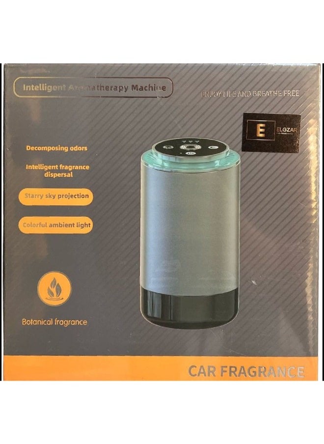 Generic - Rechargeable Smart Car Air Freshener with Ambient Light and Star Light Projection, Auto On/Off - Image 1