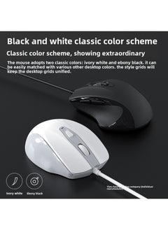 Wired Mouse Mute Male Office Game Silent E-sports Desktop Laptop Universal Lenovo Asus-Color:Collect And Purchase To Enjoy A One-year Warranty And Free Replacement-Interface:Official Standard