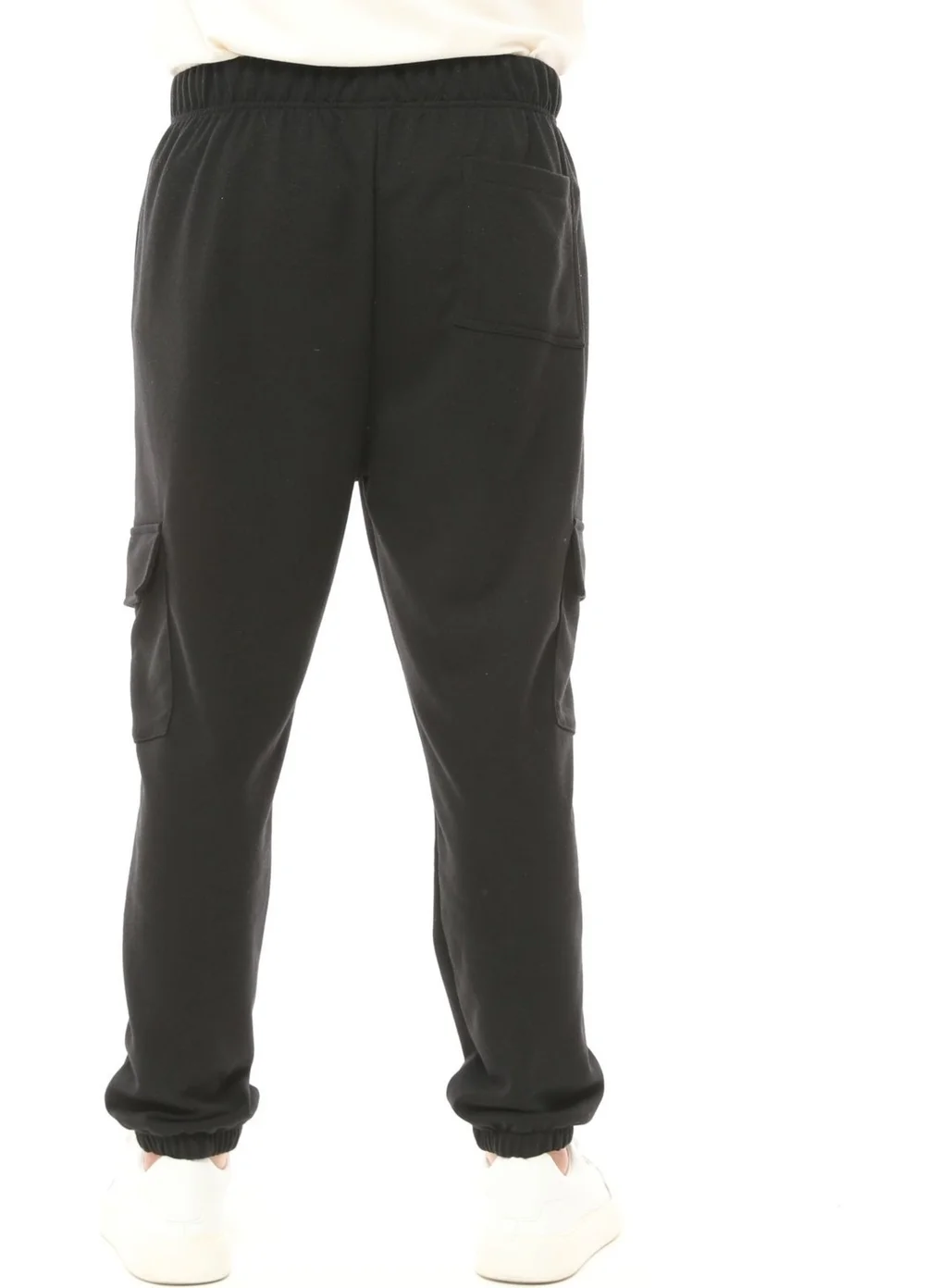 Defy'S Men's Cargo Pocket Jogger Sweatpants Black