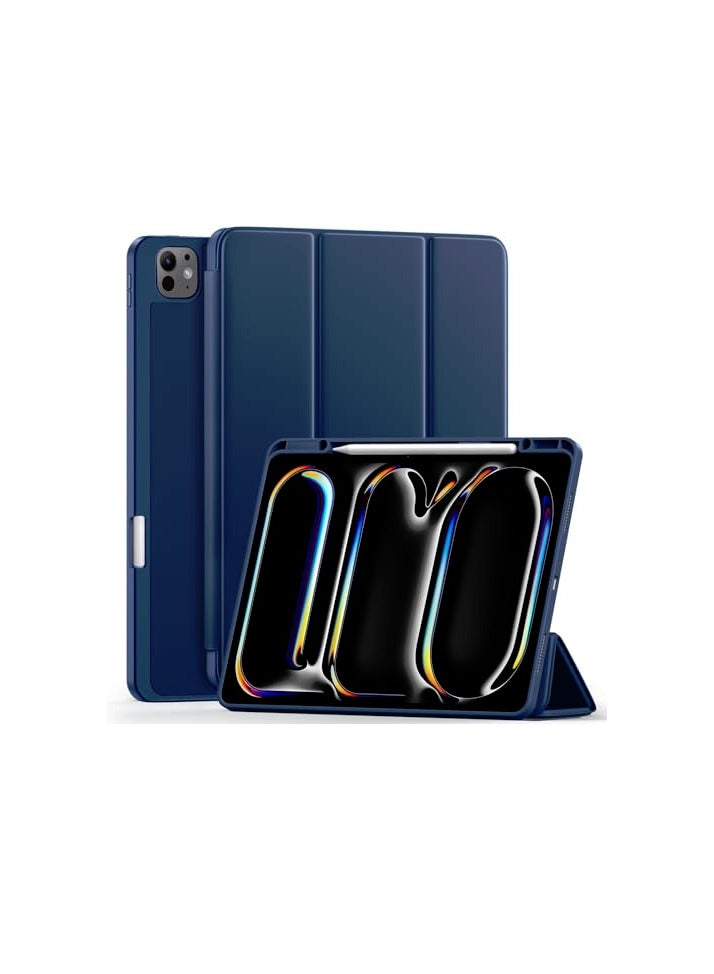 Case Cover for Apple iPad Pro 13 inch 2024 Cover, Pencil Case for iPad Pro 13 M4 2024 with Pencil Holder [Soft Flexible Case] Recoil Series -blue - Image 1