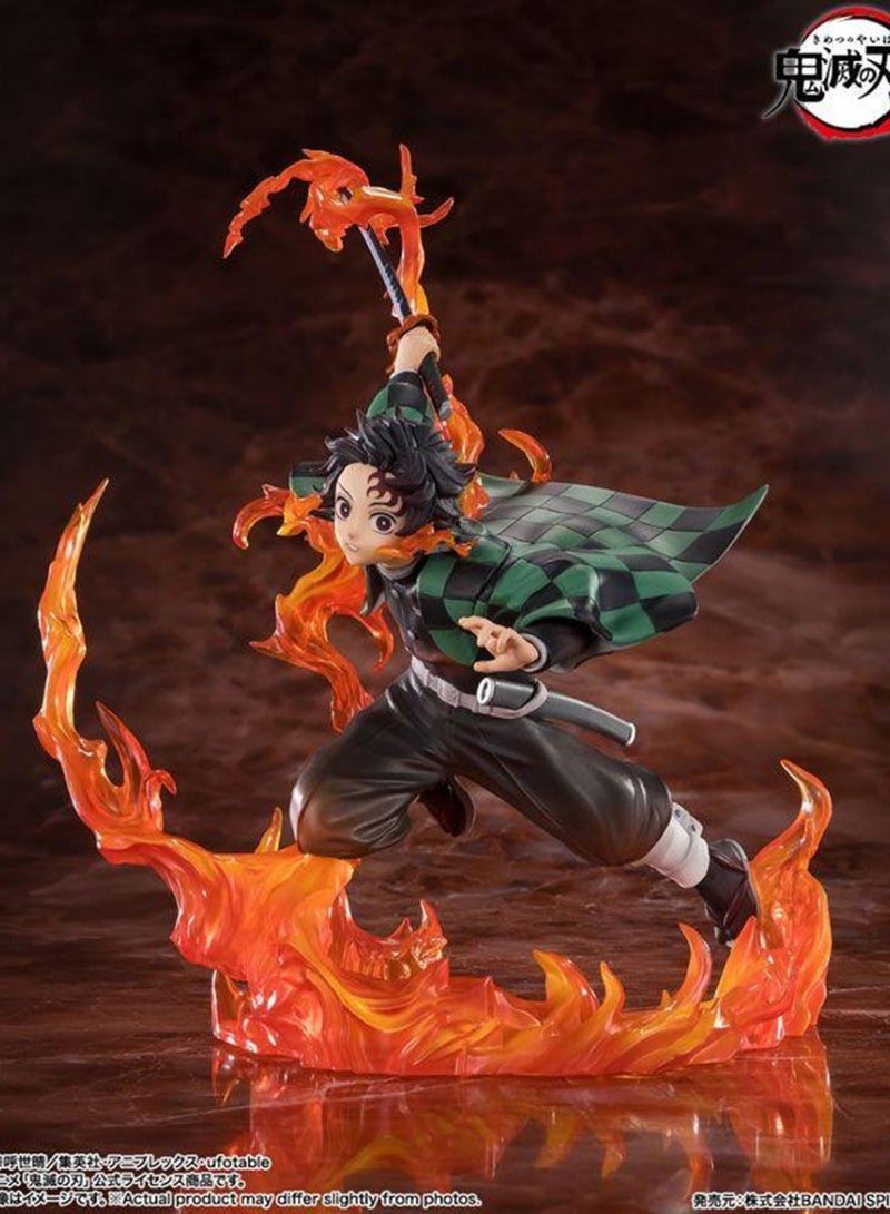BANDAI TAMASHII Figuarts ZERO Tanjiro Kamado Rengoku Guard ver. Figure (Demon Slayer: Kimetsu no Yaiba) - Image 1