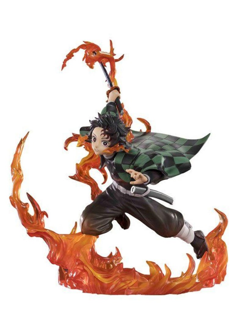 BANDAI TAMASHII Figuarts ZERO Tanjiro Kamado Rengoku Guard ver. Figure (Demon Slayer: Kimetsu no Yaiba) - Image 5
