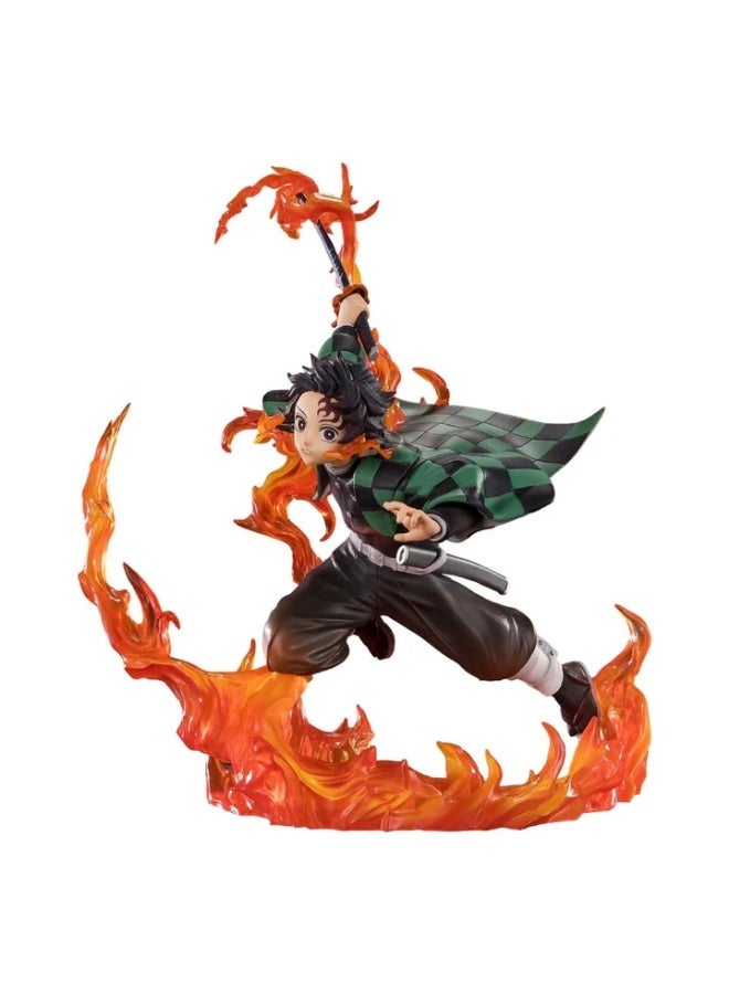 BANDAI TAMASHII Figuarts ZERO Tanjiro Kamado Rengoku Guard ver. Figure (Demon Slayer: Kimetsu no Yaiba) - Image 1