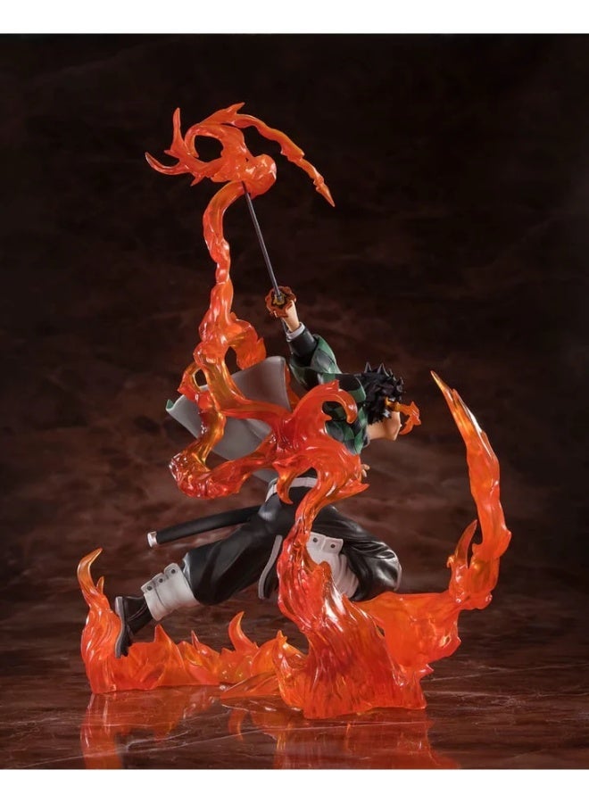 BANDAI TAMASHII Figuarts ZERO Tanjiro Kamado Rengoku Guard ver. Figure (Demon Slayer: Kimetsu no Yaiba) - Image 2