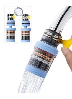 HaHaHai 2PCS  Maifanshi Faucet Water Filter 6 Layer Cartridge Activated Carbon Filters, 360° Rotating Faucet Water Filter Suitable for Circular Faucets with A Diameter of 15mm-32mm  - Image 1