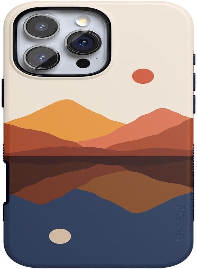 Casely iPhone 16 Pro Max Case | Day Night Colorblock Mountains | Opposites Attract | Compatible with MagSafe | Bold Protective Design - Image 1