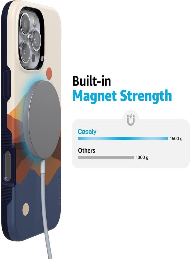 Casely iPhone 16 Pro Max Case | Day Night Colorblock Mountains | Opposites Attract | Compatible with MagSafe | Bold Protective Design - Image 3