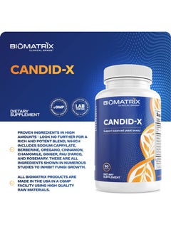 BioMatrix Candidx ; Gut Balancing Formula With Oregano Sodium Caprylate Chamomile For Men And Women Digestion Relief ; 90 Capsules  - Image 5