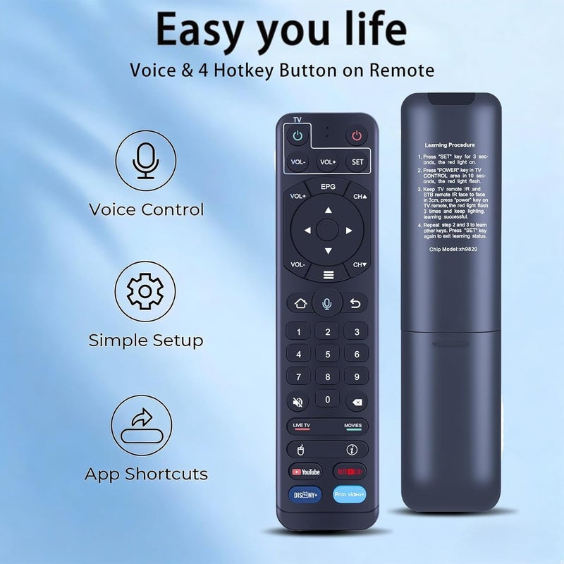 ZWP New V2 Pro Replacement Voice Remote Control fit for vSeeBox V1 Pro / V2 Pro/Elite/ V1 Max - Image 5